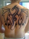 tribal dragon images of tattoos